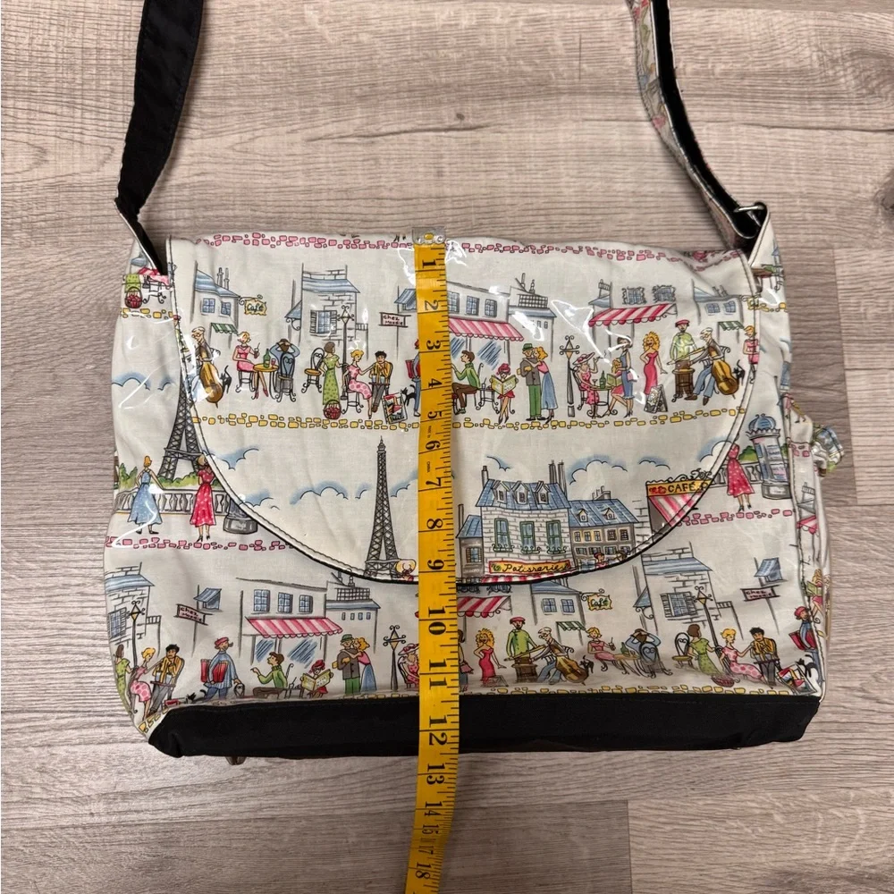 Timi & Leslie by Leslie Newton Parisian Print Baby Messenger Bag
